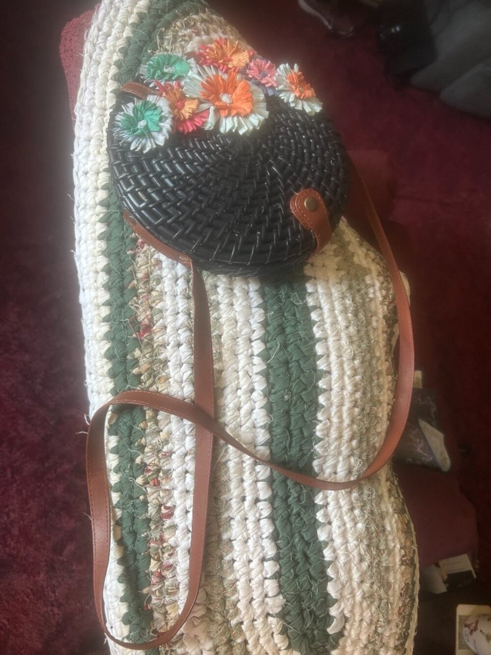 J CREW  PURSE RATTAN - Picture 2 of 5